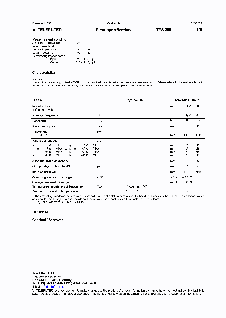 TFS299_1324542.PDF Datasheet