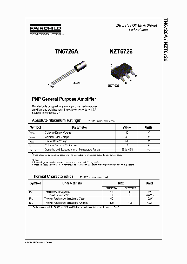 NZT6726_1053607.PDF Datasheet