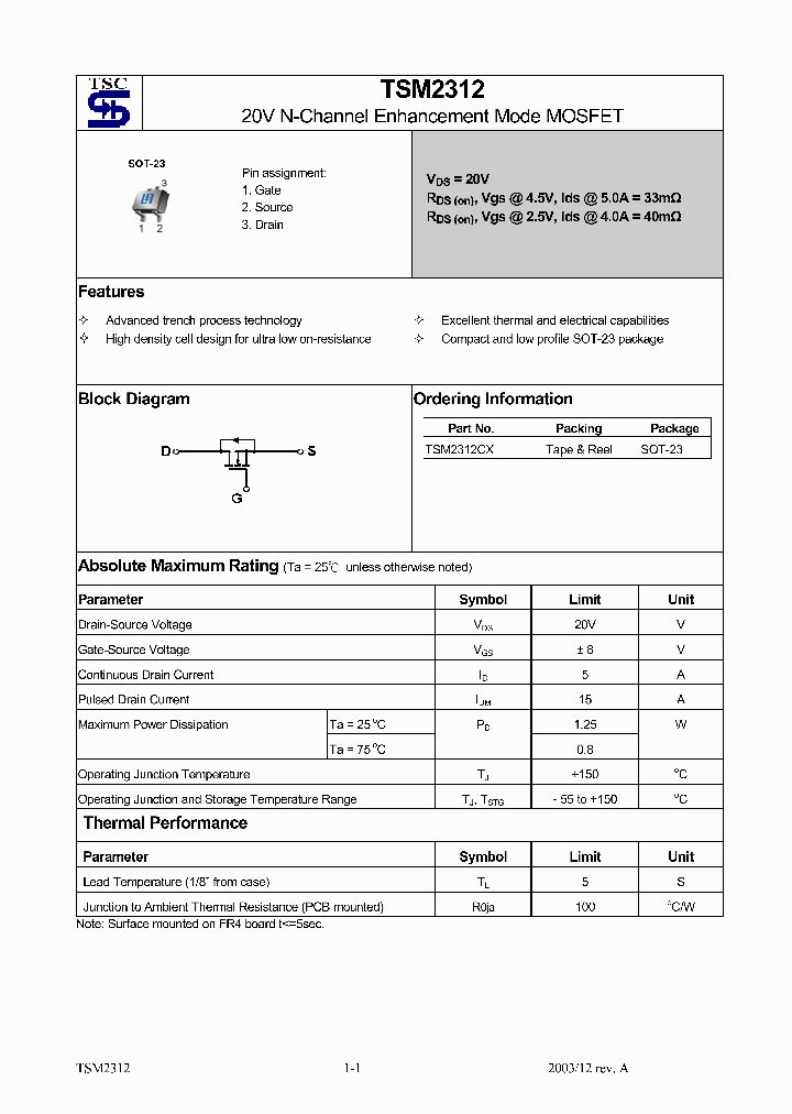 TSM2312CX_1329509.PDF Datasheet