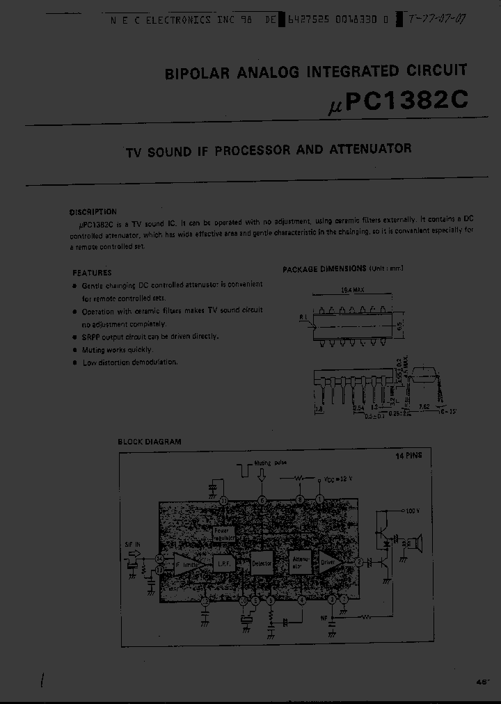 UPC1382C_1331879.PDF Datasheet