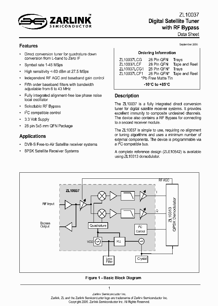 ZL10037LCG_1339074.PDF Datasheet