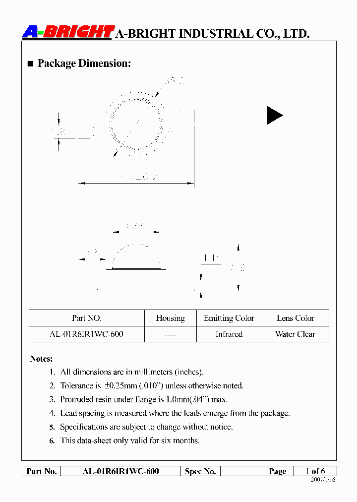 AL-01R6IR1WC-600_4135487.PDF Datasheet