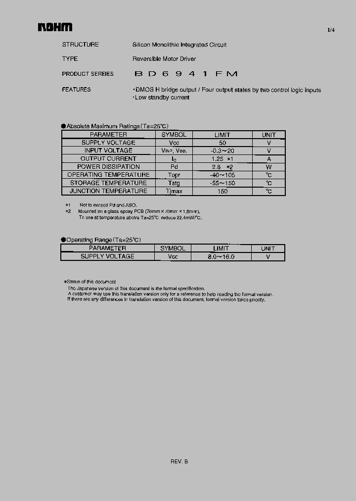 BD6941FM_4127183.PDF Datasheet