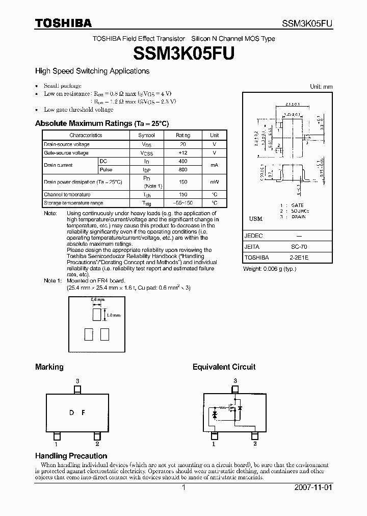 SSM3K05FU07_4124559.PDF Datasheet