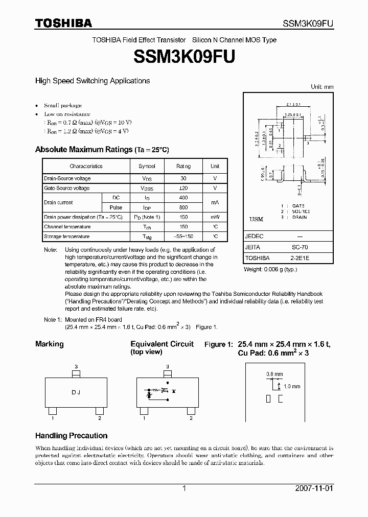 SSM3K09FU07_4124558.PDF Datasheet