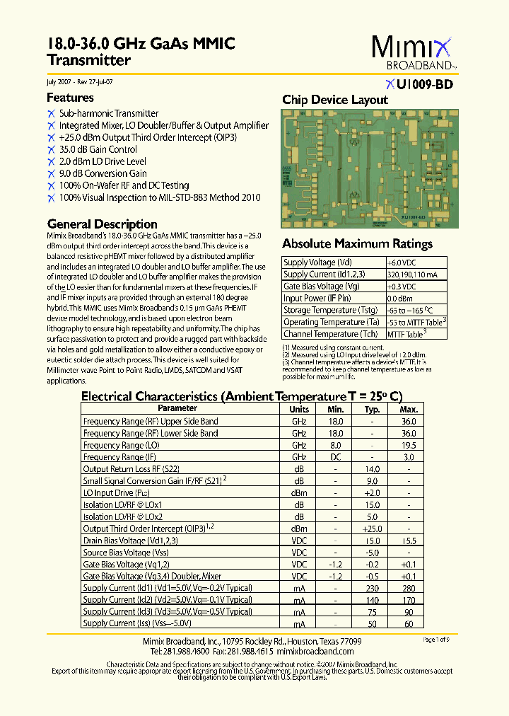 XU1009-BD0707_4143436.PDF Datasheet