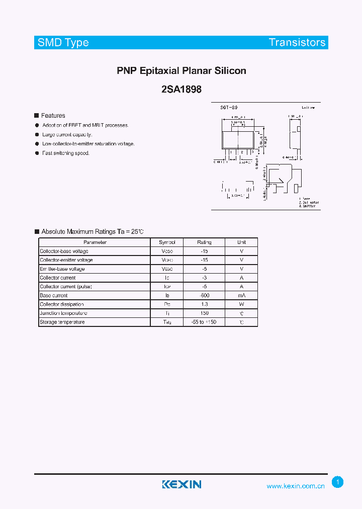 2SA1898_4418158.PDF Datasheet