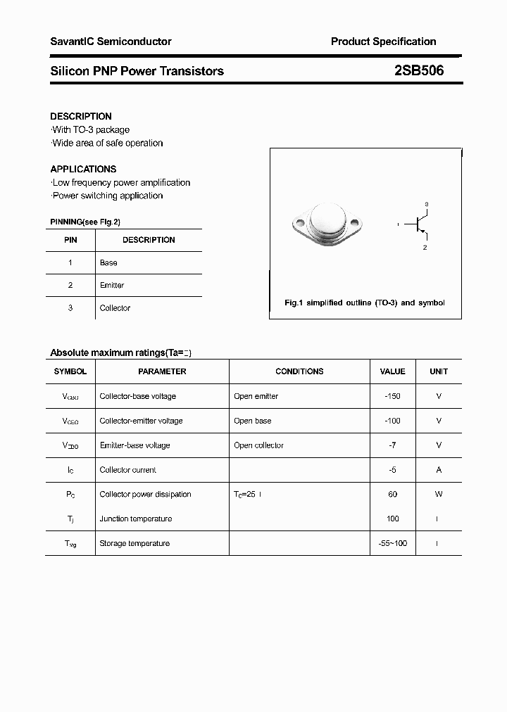 2SB506_4395684.PDF Datasheet