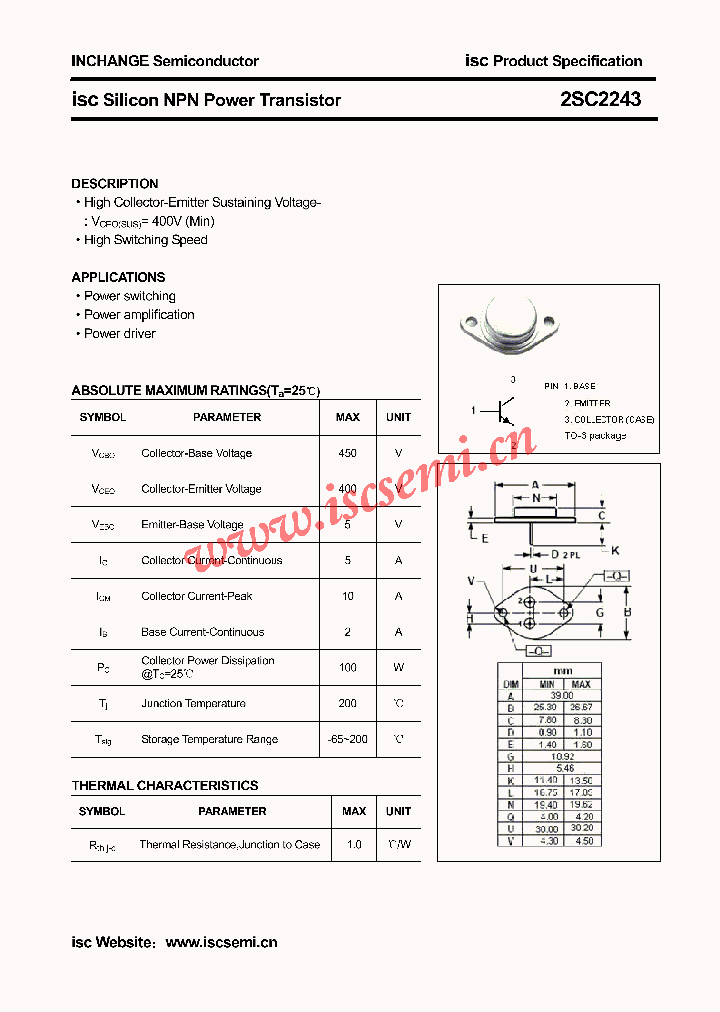 2SC2243_4354382.PDF Datasheet
