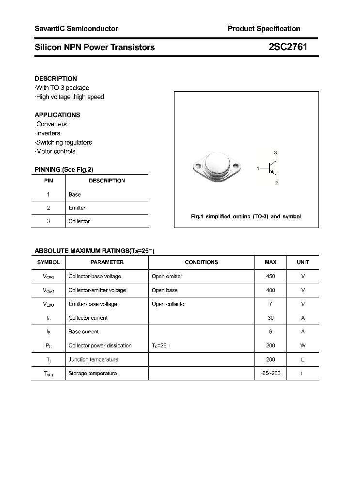 2SC2761_4426615.PDF Datasheet