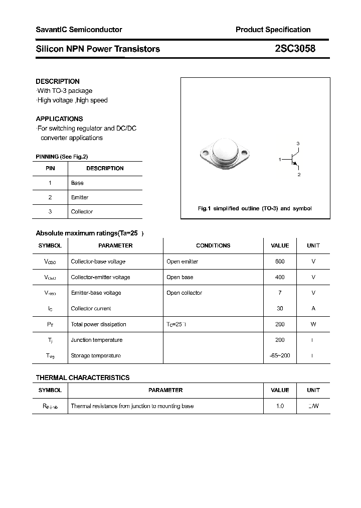 2SC3058_4378364.PDF Datasheet