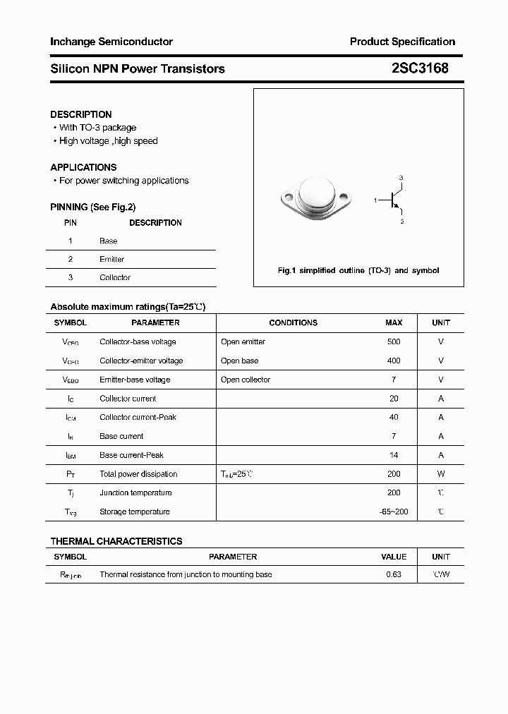 2SC3168_4366855.PDF Datasheet