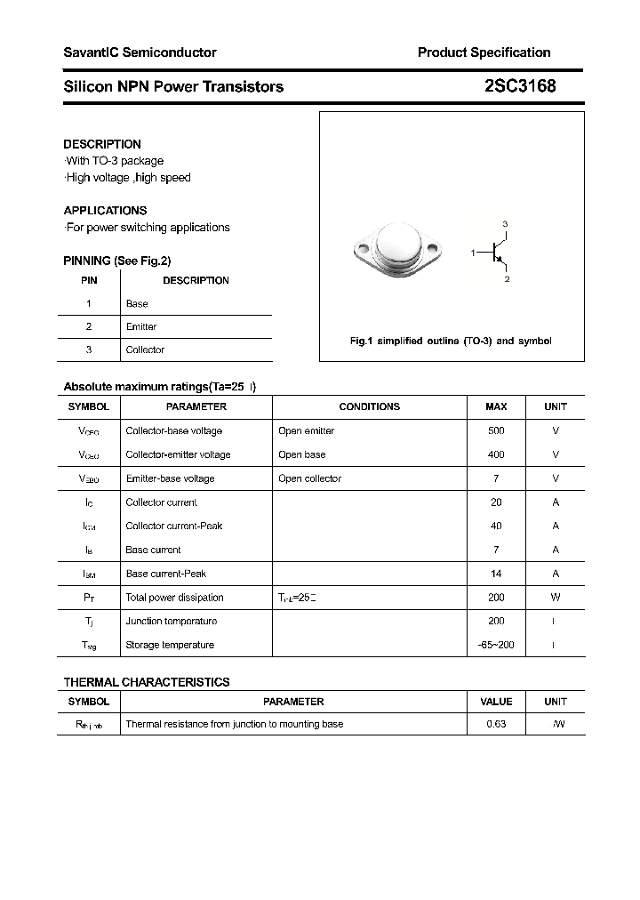 2SC3168_4400499.PDF Datasheet