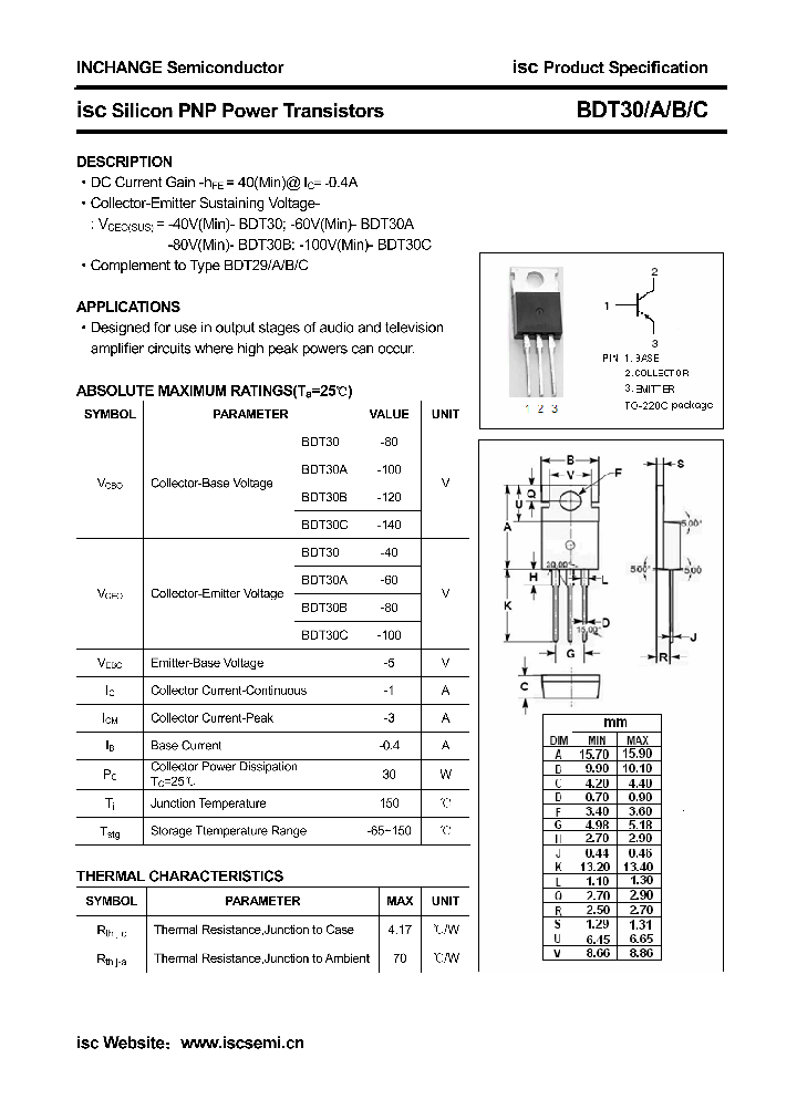 BDT30A_4455468.PDF Datasheet