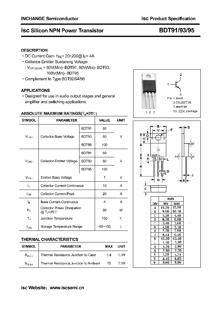 BDT91_4295076.PDF Datasheet