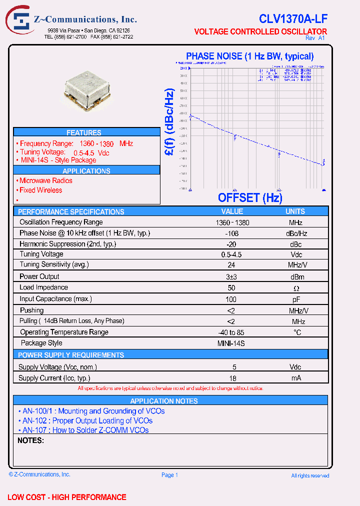 CLV1370A-LF_4189681.PDF Datasheet