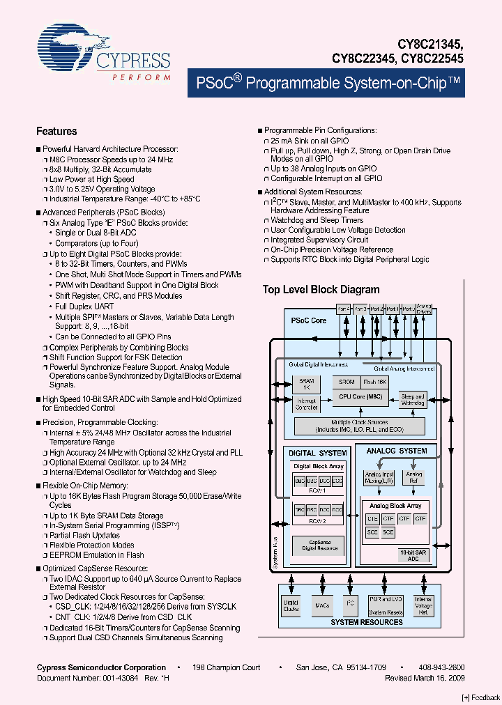 CY8C22345-24SXI_4667577.PDF Datasheet