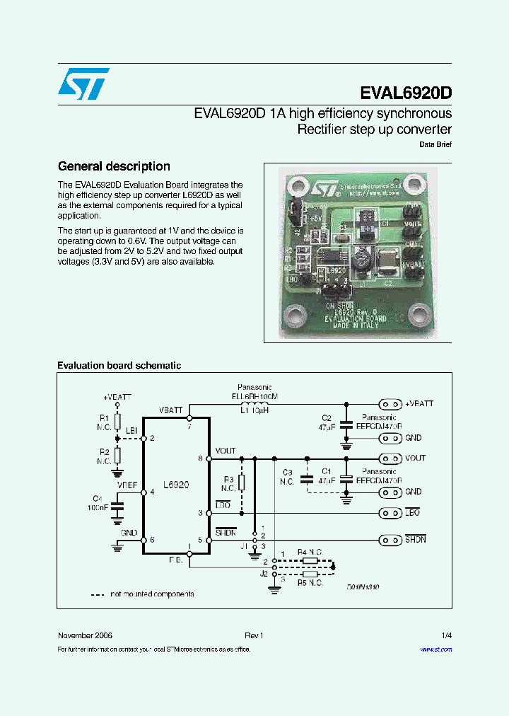 EVAL6920D_4280643.PDF Datasheet