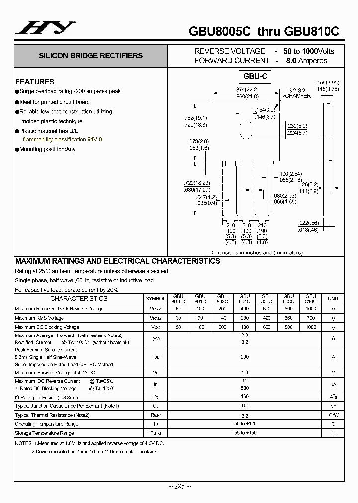 GBU801C_4574033.PDF Datasheet