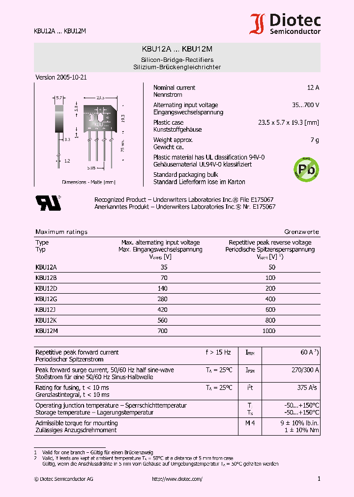 KBU12A07_4884775.PDF Datasheet