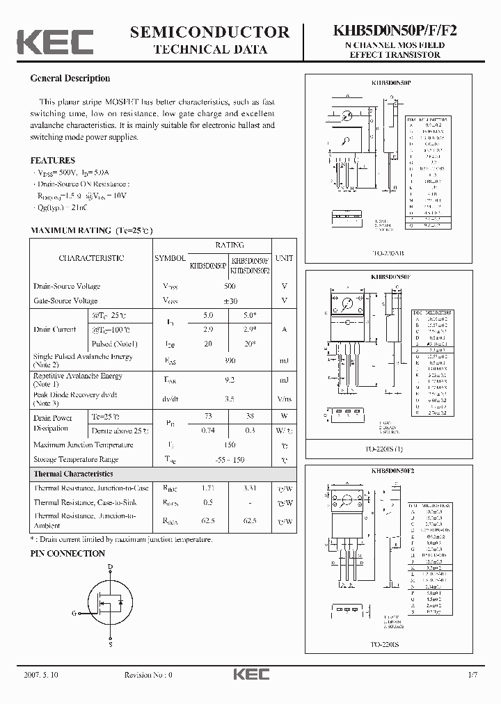 KHB5D0N50F_4442550.PDF Datasheet