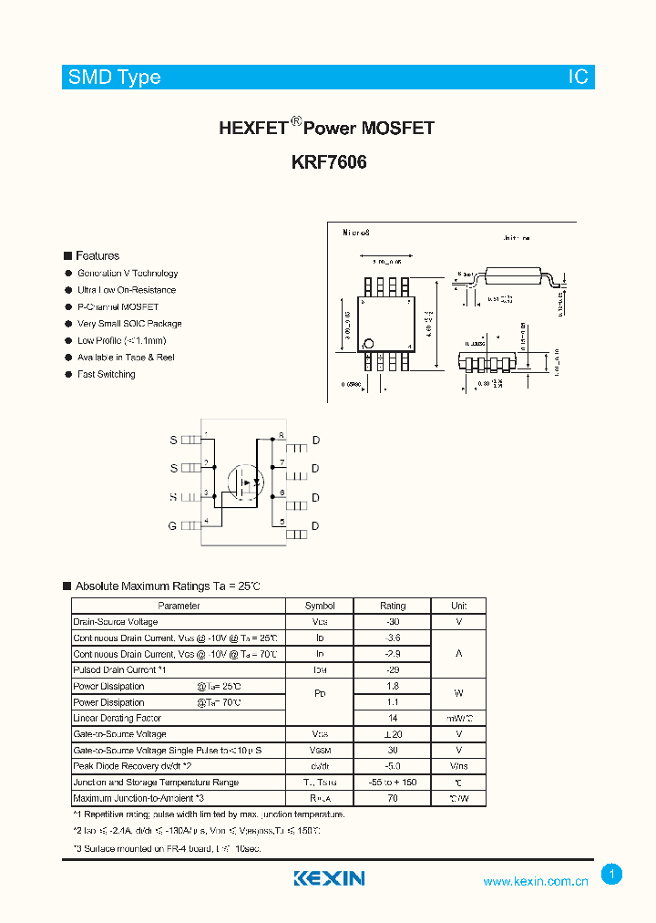 KRF7606_4374081.PDF Datasheet