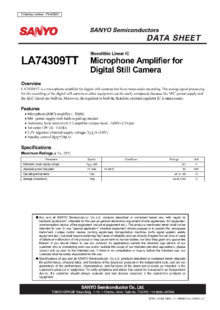 LA74309TT_4275085.PDF Datasheet