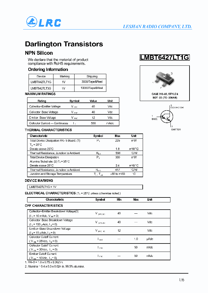 LMBT6427LT1G_4485925.PDF Datasheet