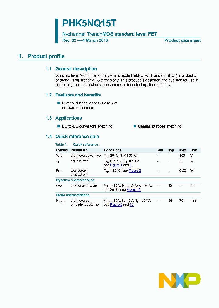 PHK5NQ15T_4644602.PDF Datasheet