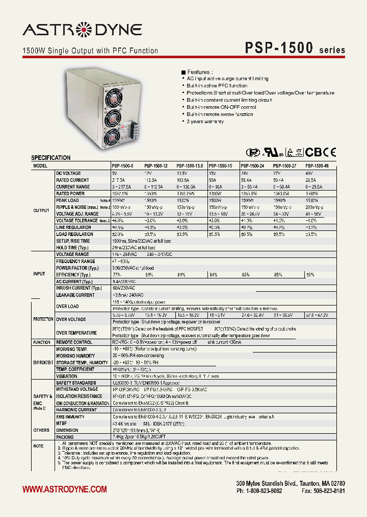 PSP-1500_4411622.PDF Datasheet