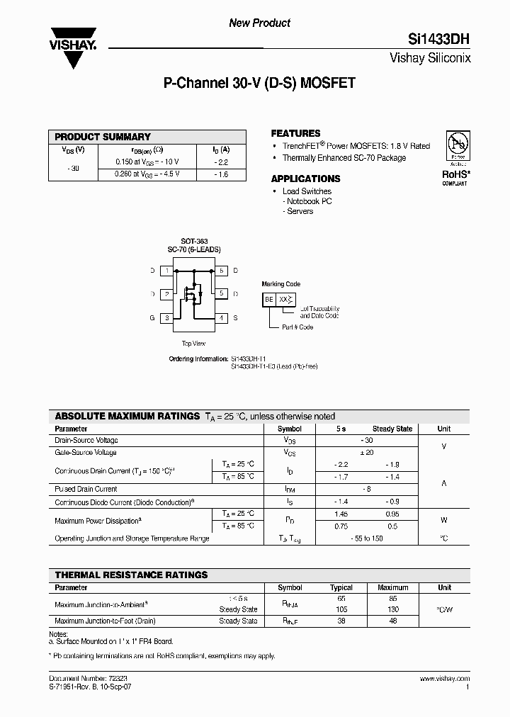 SI1433DH-T1_4261525.PDF Datasheet