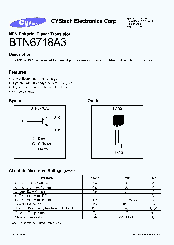 BTN6718A3_4929743.PDF Datasheet