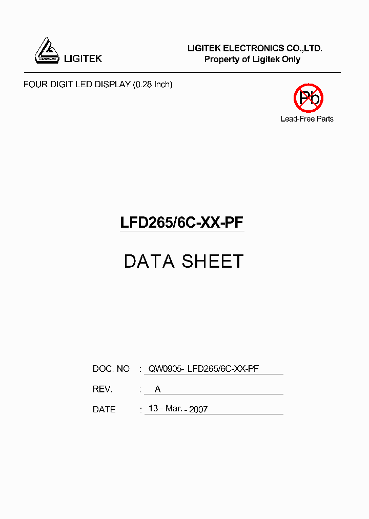 LFD265-6C-XX-PF_5015605.PDF Datasheet