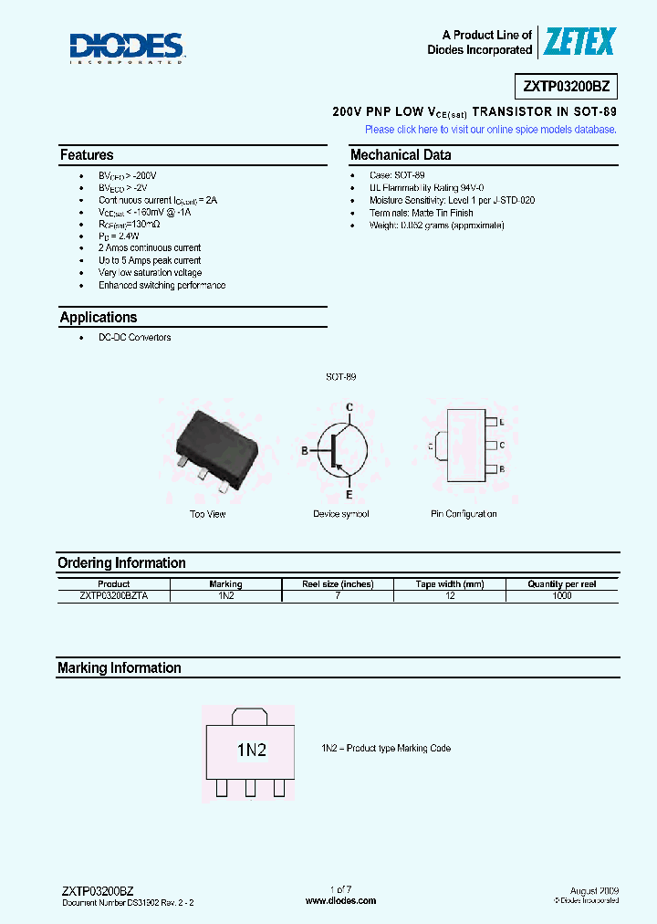 ZXTP03200BZ_5018195.PDF Datasheet