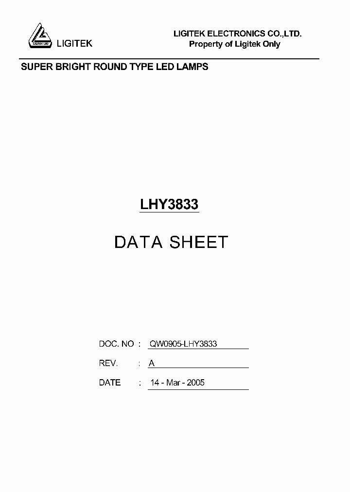 LHY3833_5030598.PDF Datasheet