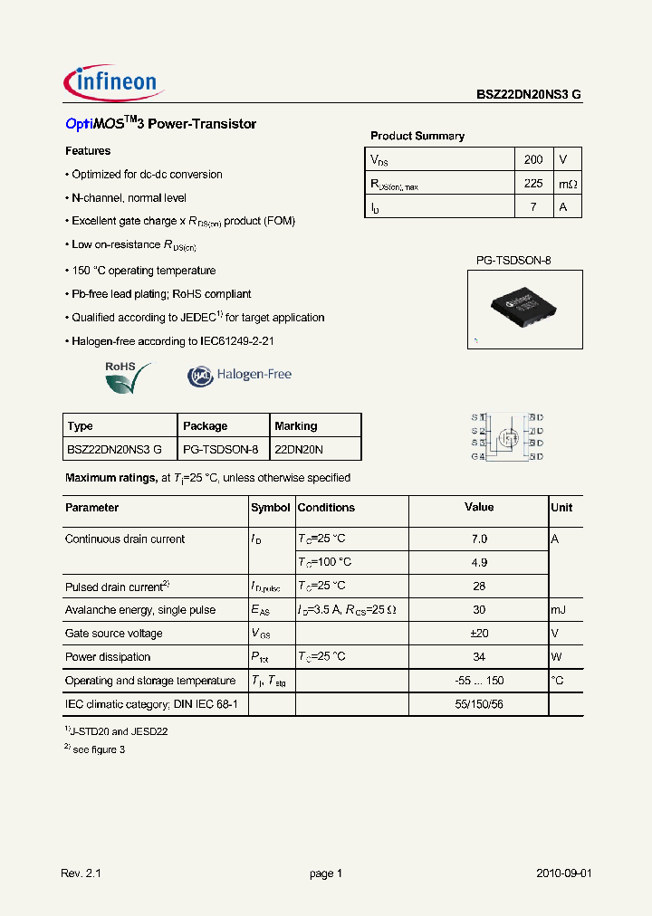 BSZ22DN20NS3G_90958.PDF Datasheet