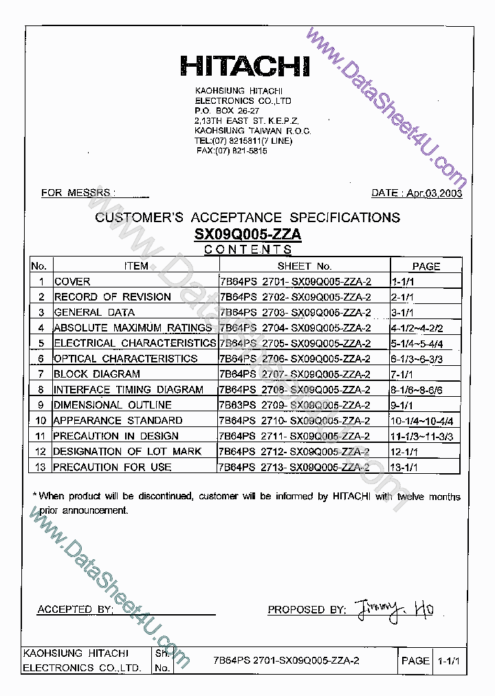 SX09Q005ZZA_151503.PDF Datasheet