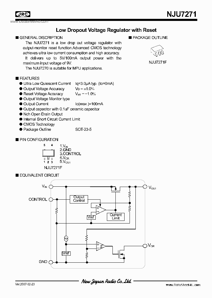 NJU7271_197199.PDF Datasheet