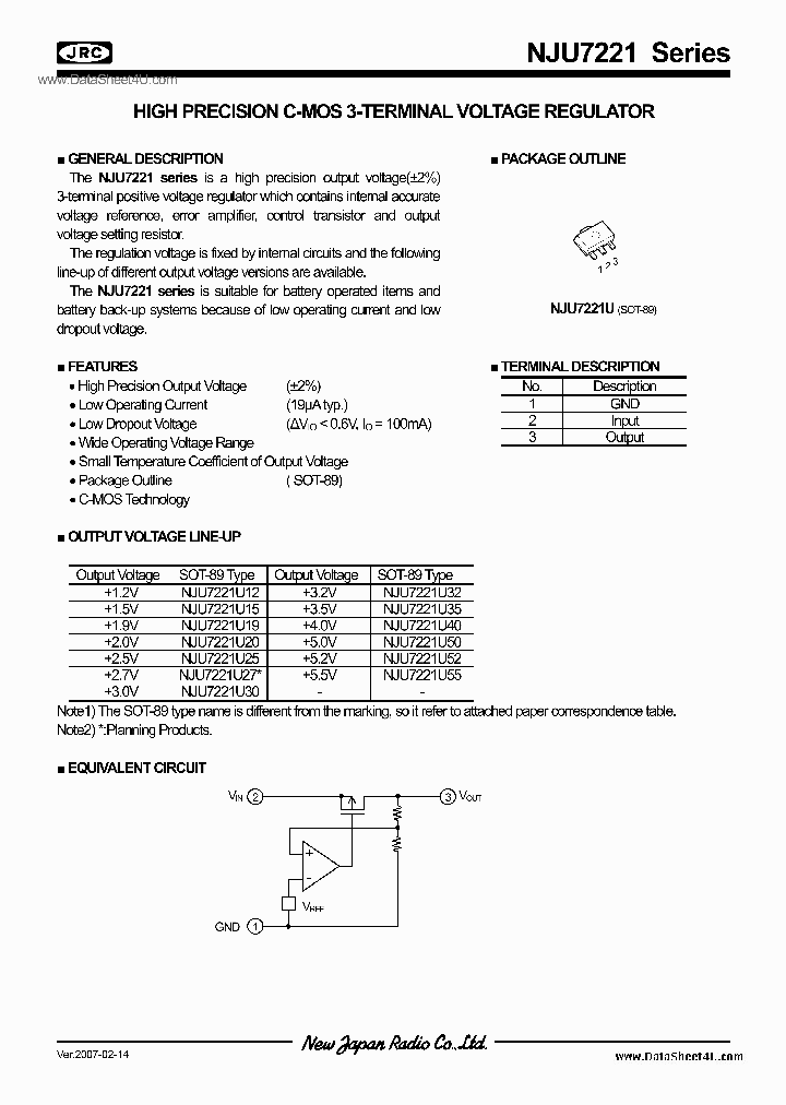 NJU7221_197189.PDF Datasheet