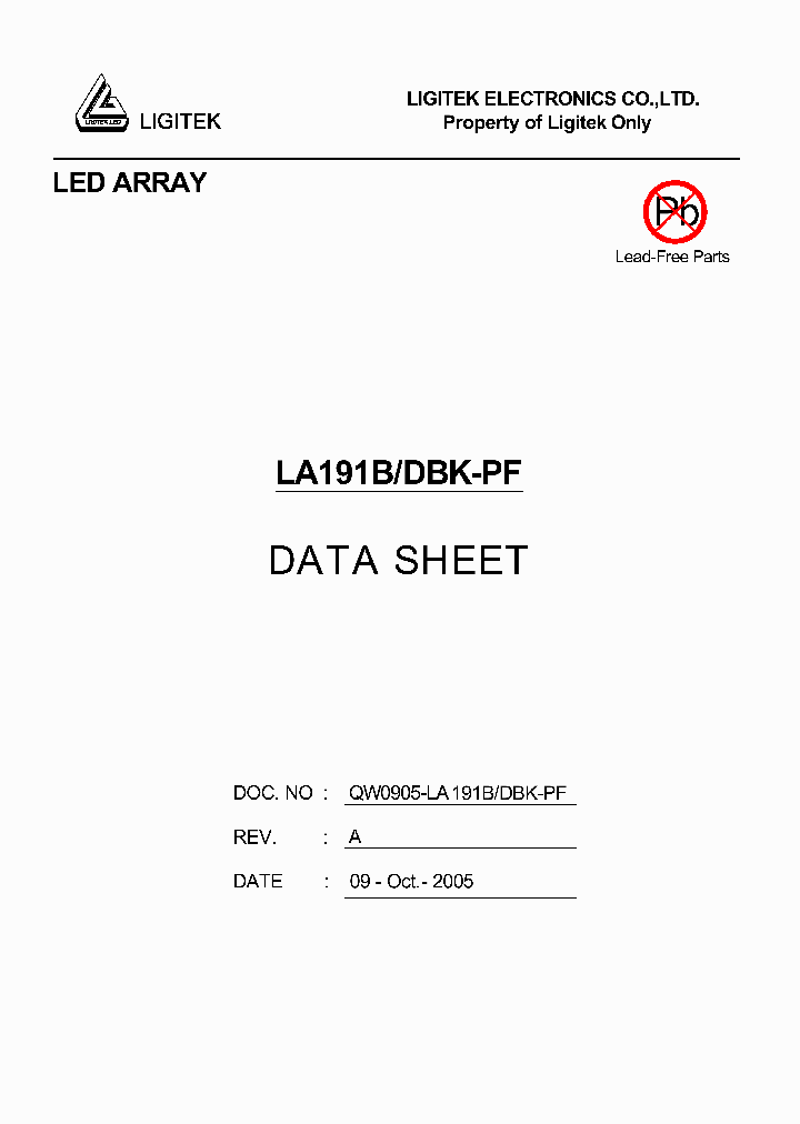 LA191B-DBK-PF_460469.PDF Datasheet