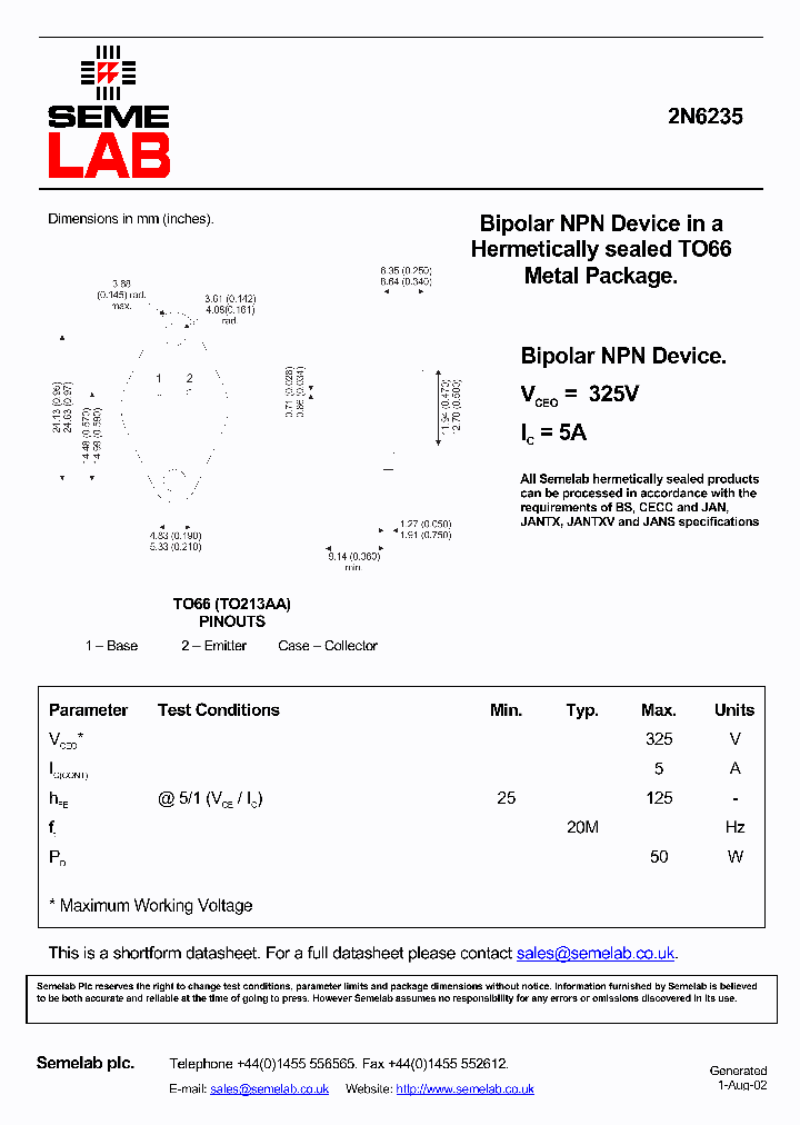 SF2N6235_625404.PDF Datasheet