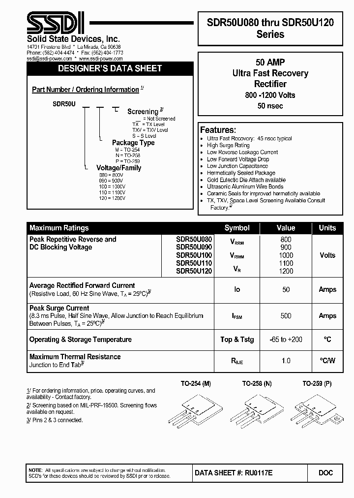 SDR50U090_907800.PDF Datasheet