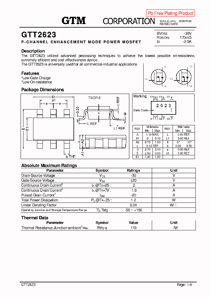 GTT2623_1116848.PDF Datasheet