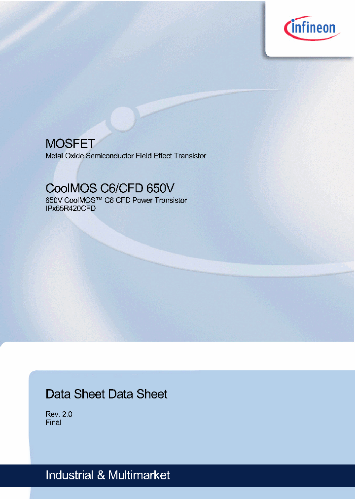 IPP65R420CFD_1153744.PDF Datasheet