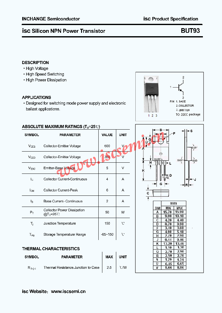 BUT93_1375423.PDF Datasheet