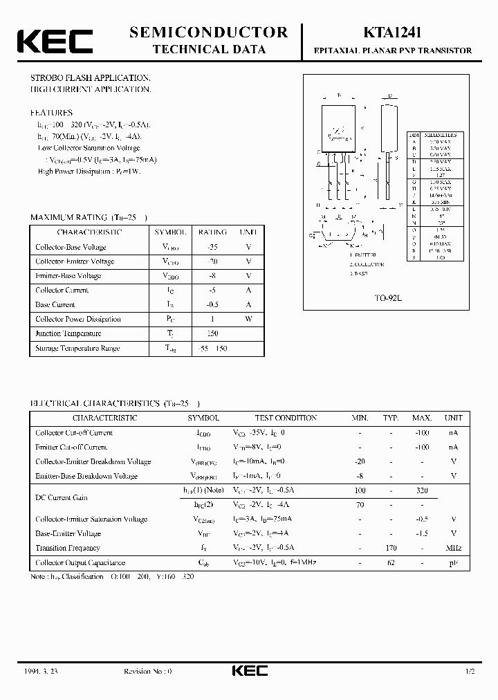 KTA1241_1403024.PDF Datasheet