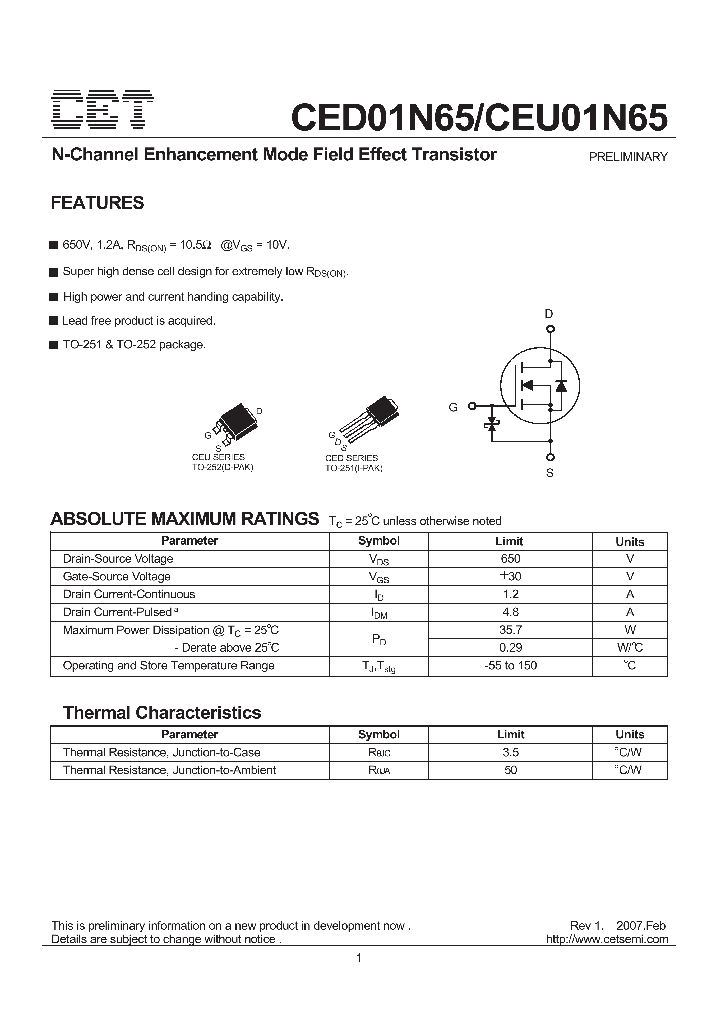 CEU01N65_1390206.PDF Datasheet