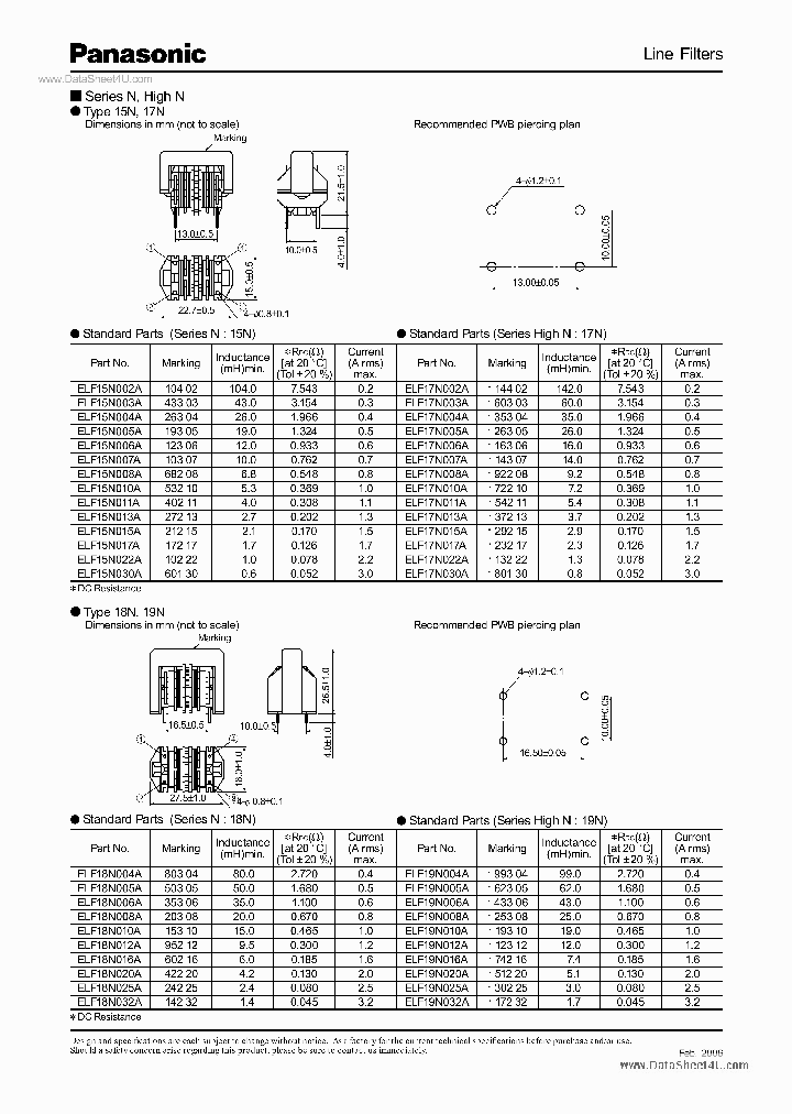 ELF17N003A_1394625.PDF Datasheet