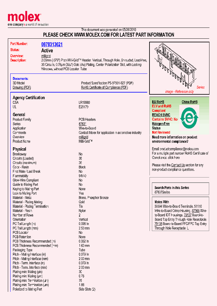 87831-3621_1446646.PDF Datasheet