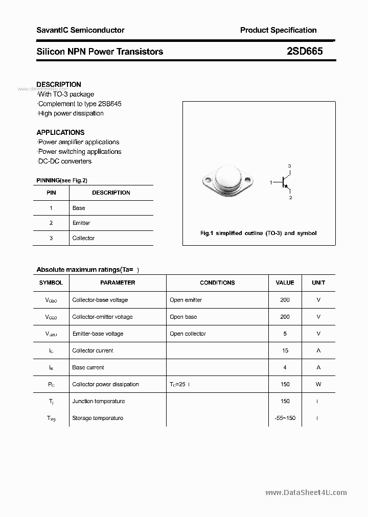 2SD665_1565192.PDF Datasheet